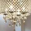 Nordic American Crystal Wisiorek Lampy Łańcuch Żyrandol Oświetlenie Żelazo Sztuki Salon, Jadalnia, Sypialnia Światło Nowoczesne Myy