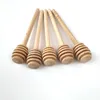15 cm Stirrer Wooden Honey Spoon Stick for Honey Jar Long Handle Mixing Stick Honey Dipper Party Supply LX7277
