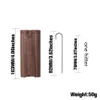 COURNOT Wood Dogout Case Natural Handmade Wooden Dugout With Ceramic One Hitter Metal Cleaning Hook Tobacco Smoking Pipes Portable