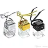 Cube Car Bottle Bottle Bottle Holding Perfume Retrista Ornamento Secunerador de Ar para Óleos Essenciais Fragrância Difusor Vidro vazio Bott1185015