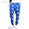 New Metrosexual Requis Hommes Étoiles Impression Croix Suspendue Entrejambe Loisirs Wei Danse Hip Hop Pantalon