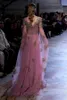 Tony Ward 2020 Suknie wieczorowe V Neck Długie Rękawy Koronkowe Aplikacje Cekiny Prom Suknie Custom Made Sweep Pociąg Specjalna okazja Dress