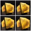 Poker Card Gold foil plated Playing Cards Plastic Poker Waterproof High Quality Local Gold Waterproof PET/PVC General style Wholesale 50 set