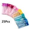 False Eyelashes Zwellbe Good Quality Disposable 25 PcsPack Eyelash Eye Lash Makeup Brush Mini Mascara Wands Extension Tool6572214