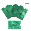 Metallfärg bärbara anti RFID-ärmar Kreditkortshållare Bank ID-kort täckningshållare Identitetsskydd Väska Visitkort Protector 1000PCS