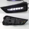 2 stks daglicht LED Daytime Running Light 12V DRL voor Honda City 2015 2016 2017 met gele kleur draaien signaallamp