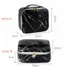 Marbling Makeup Cosmetic Zipper Bag Fashion Travel Poratble Wash Bags Handväska PU Multi-Function Storage Bags 8Colors RRA1690