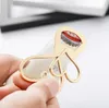 Double Heart Style Bierflesopener met Retail Doos voor Bruiloft Gift Gunsten Barware Tool SN3640