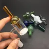 Thermal XL Quartz Banger+carb cap with 10mm 14mm 18mm Male Female 90 Degrees Thick banger Domeless nail for Dab Rig Bong