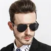 Män vintage aluminium polariserade solglasögon klassiska glasögonbeläggningslins som kör nyanser för menwome7541207