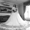 African Nigerian Luxury Beaded Wedding Dress Beaded Pearls Off Shoulder Appliques Golvlängd Bröllopsklänning Bröllopklänningar Skräddarsy