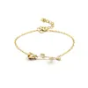 Gros- Rose Fleur Charm Bracelet Pour Femmes Fille Bracelet Bracelet Réglable Fête Des Mères Cadeau Charme Bracelet Bijoux Petite Amie