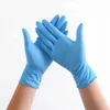 Elastic disposable blue gloves environmental protection work protective gloves household cleaning wear-resistant dust-proof gloves T3I5703