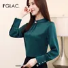Sport Women Blouses Casual Long Sleeve Chiffon Blouse Elegant Slim Solid Color Office Lady Shirt Blusas Spring 2024 Hot Sale