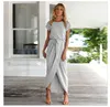 New fashion Sexy Women O-Collo Abiti a maniche corte Tunica Summer Beach Sun Casual Femme Vestidos Lady Abbigliamento Dress