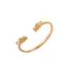 Drachen Armband Armreif für Männer Frauen 24K Gold Armreif Maskottchen Schmuck Tier Armband Guyana Südamerika Armreif