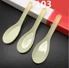 도매 아시아 수프 숟가락 일회용 flatware saimin라면 흰색 플라스틱 숟가락 야외 식품 판매 빠른