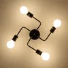 LED Chandelier Lighting Fixtures Lustre Vintage Led Lamp Industrial Kitchen Living Room Black Modern Night Lamp