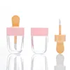 5 stücke leere lip gloss rohr container creme gläser diy make up werkzeug kosmetische eisrahmen transparente lippe nachfüllbar flasche1