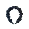 Новый Solid Color Satin повязка для женщин плицирован ткани волос обруча Bands ободок Elasic Hairband Симпатичные Девочки Аксессуары для волос