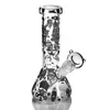 Rökning Tillbehör7.8 "Tall 14mm Joint Glow i de mörka vattenrören Bägare Bongs Design Dab Rigs Hookah Filter Glas Bong