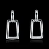 Brand New Sterling Silver Plated Long Quartet GE Erding DFMSE057, Kvinnors 925 Silver Dangle Landelier Örhängen 10 Pairs mycket