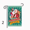 Jul Garden Flag Santa Claus Snowman Banner Snowflake Vinter Happy Festival House Hanging Flag 30 * 45 cm 34 stilar