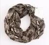 Fashion Portable Women Convertible Infinity Scarf con tasca con cerniera All Match Leopard Print Travel Journey Scaves8330864