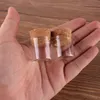 100 pièces 5 ml taille 24*25mm petit Tube à essai avec bouchon en liège bouteilles d'épices conteneur pots flacons bricolage artisanat