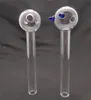 12cm 30mm boule verre brûleurs à mazout tuyaux bong en verre avec tube de conduite d'eau équilibreur de verre pour fumer des pipes à fumer épaisses