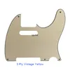 Guitarra Peças - Para furos padrão US 5 Parafuso 52 Ano FD Tele Guitarra Pickguard zero Plate, escolha Multicolor