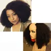 180 Dichtheid Afro Kinky Krullend U-deel Pruik Echt haar Maagd Mongools Remy Menselijk haar Upart Pruiken Kinky Krullen Middelste U-vormige pruik31345435814