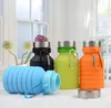 Nieuwe 550 ml Draagbare Siliconen Waterfles Intrekbare Vouwen Koffie Fles Outdoor Reizen Drinken Inklapbare Sport Drink Ketel