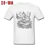 Ganesha T-shirt India God T Shirt Printed Men Tshirt Black White Tops Elephant Designer Clothing Crew Neck Cotton Tees