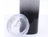 Edelstahl Skinny Tumbler Vakuum Isoliert gerade Tasse Bier Kaffeetasse Weingläser mit Deckel und Metallstrohhalm Wasserflasche 4527773