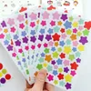 6 sheets (design1-3) Cute Kawaii Heart Dot Sticker For Photo Album Decoration Supplie 1 pc Lovely Star Stickers For Scrapbooking