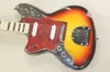 Factory Wholesale Tobacco Sunburst Left Handed Electric Guitar with SS Pickups,Rosewood Fretboard,offering customized services