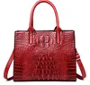 Fashion Women totes Medium handbags with zipper Embossed crocodile grain pu good quality cheap bags225K