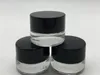 500 X 3G Traval Small Cream Make Up Glass Jar with Aluminium Lids White Pe Pad 3CC 110oz Cosmetic Packaging Glass Jar1194764