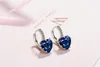Yhamni Fashion Hearthaped Design Top Quality 9 Colors Cubic Zircon Stud Earring For Women 925 Sterling Silver Fine Jewelry Yeh276325904