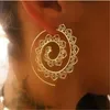 8 Styl 2019 New Fashion Swirl Drop Kolczyki Cygańskie Tribal Spiral Ethic Dangle Kolczyki Boho Dla Kobiet Biżuteria