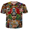 Yeni Moda Erkek / Kadının Kırılması Bad T-Shirt Yaz Stil Komik Unisex 3D Baskı Rahat T-Shirt Tops Artı Boyutu AA071