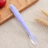 Silicone Spoon Baby Training Feed Spoon Soft Head Spoons Household Kitchen Tableware