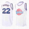 preto NCAA 22 Bill Murray Esquadrão Space 2 Jam Coelho Filme Jersey Michael 23 JD 10 Lola Basketball Jersey