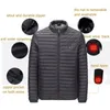 겨울 남성 코트 스마트 USB 복부 복부 전기 난방 따뜻한 면적 재킷 인과 패션 남성과 코트 탑 2020 New