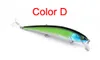 Envío de DHL Venta al por mayor 5 colores Plástico 6 # 3 Ganchos Minnow Señuelo de pesca 12.5cm 17g Big Deep Sea Bass Crankbait Wobbler artificial