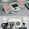 Professionell bärbar diod Lipolaser Lipo Laser Viktminskning Non invasive 10 dynor 650nm980nm Slimming Machine Fat Burning Skönhetsutrustning