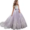 Meisjes Zomerjurk Meisjes Kinderen Lange Prinses Jurk Vestido Party Trouwjurk 3 10 12 Jaar Y190615013202392