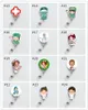 Cute Korea Badge Reel Retractable Pull Buckle ID Card Badge Holder Reels Belt Clip Hospital School Office Supplies Anti-Lost Clip