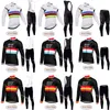 Quick step Pro Team Maillot Cyclisme Hiver Maillot Manches Longues Thermique Polaire Vélo Vêtements Maillot Ropa Ciclismo A08